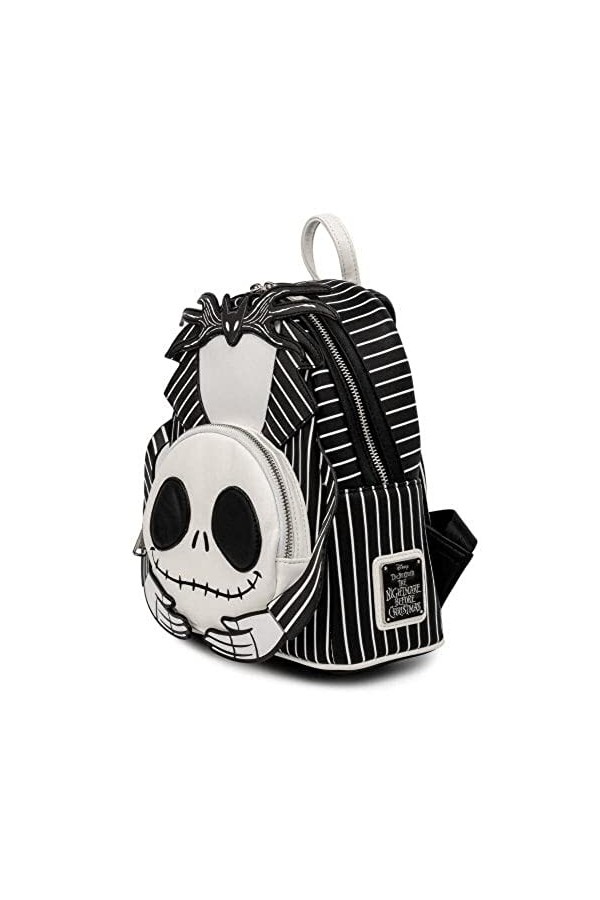 Loungefly, Mochila Jack Skellington Pesadilla Antes de Navidad Disney 26cm Femme, Multicolore, Taille unique