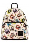 Disney Walt Villains - Pop! by Loungefly - Tattoo AOP Femme Mini Sac À Dos Standard, Imitation cuir,