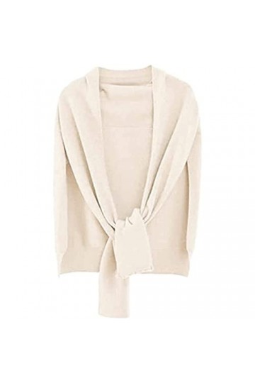 ABGRC Écharpe en Fibre de Polyester, Chandail tricoté pour Le Haut du Corps, châle Enveloppant pour Femmes, écharpes Conforta