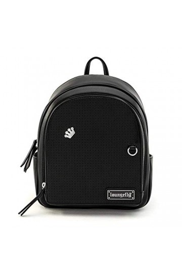 Loungefly Krone Femme Sac à Dos Noir, Imitation Cuir,