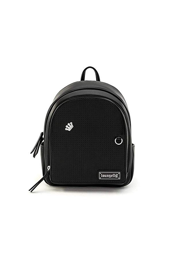 Loungefly Krone Femme Sac à Dos Noir, Imitation Cuir,