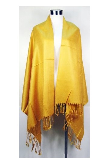Tapp Collections™ Écharpe châle pashmina de qualité supérieure, jaune doré, taille unique