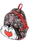 Loungefly Disney Mickey and Minnie Heart Hands Womens Double Strap Shoulder Bag Purse