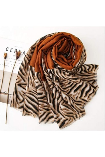 Écharpes Femmes imprimé léopard Hijab écharpe élégant Coton châle Femme écharpes Chaudes