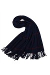 JUGUU Echarpes Decontracte100% Laine DAgneau Épaissir Plaid Grand Châle Femme A Volé Pashmina-03_194 * 80 Cm