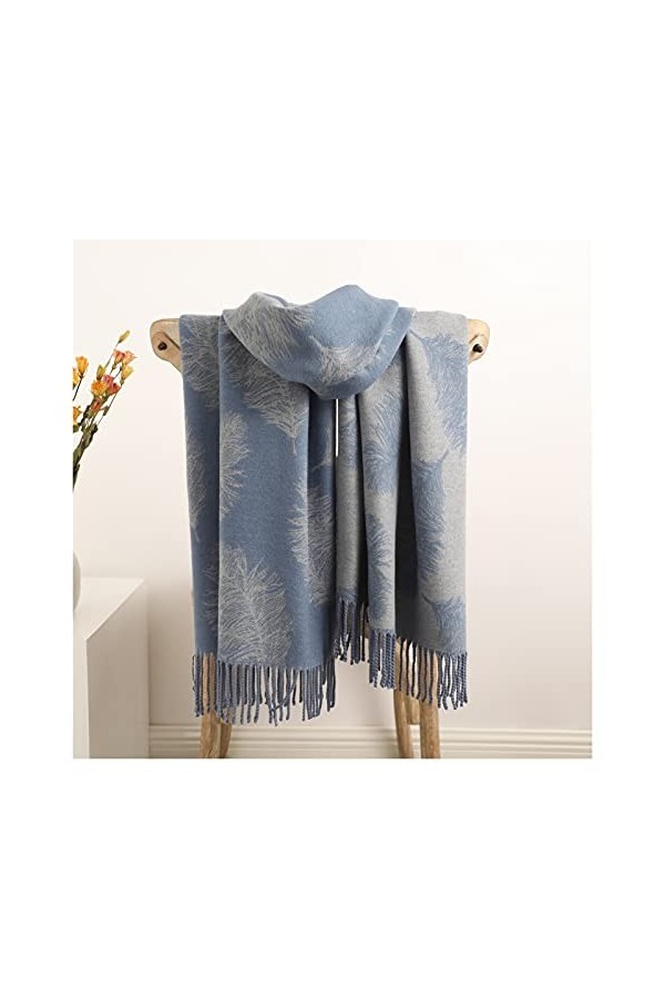 Écharpe Femmes Écharpe Longues Écharpes Châle Femme Hijab Wrap Hiver Chaud Impression Couverture Pashmina Écharpes Double Fac