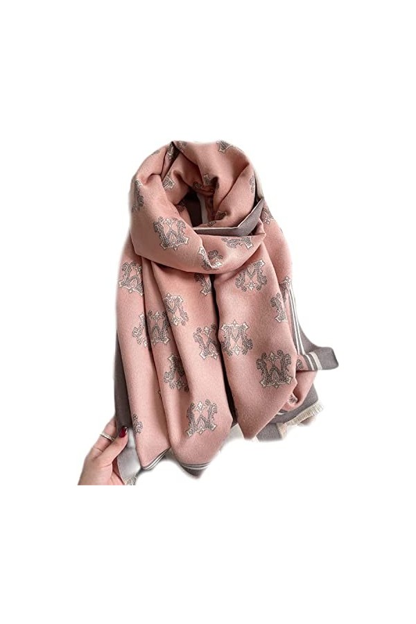 Tbkoly Écharpe en Cachemire à la Mode Écharpe Poncho, écharpe dhiver en Cachemire for Femme Impression détoiles en Cachemir