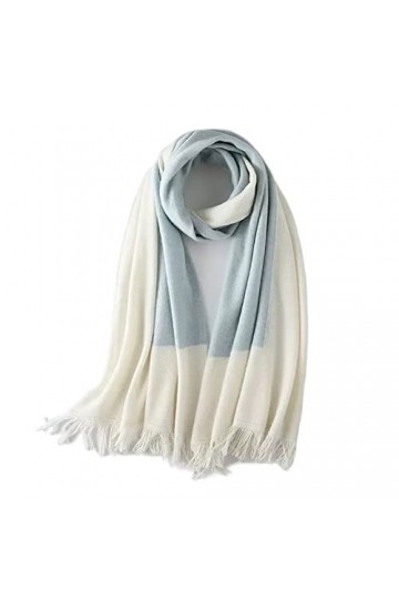 Écharpe Chale Femme Écharpe en Laine Grande Simple et à la Mode en Automne et en Hiver avec châle à lextérieur Écharpe Chaud