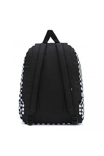 Vans Realm Flying V Backpack, Sac Dos Femme, Noir/Carreaux, Taille Unique