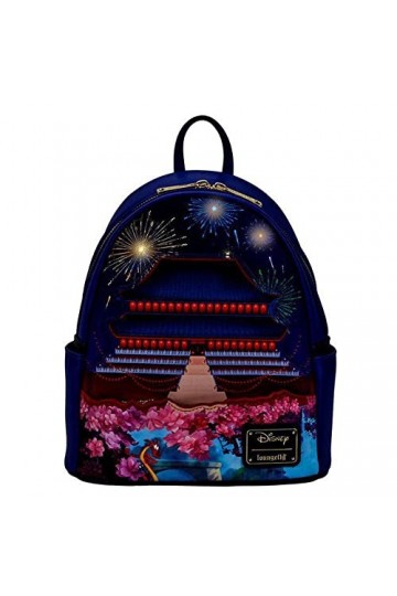 Mochila loungefly disney castillo mulan