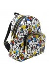 Loungefly Disney The Fab 5 Mickey Minnie Allover Print Double Strap Shoulder Bag Purse