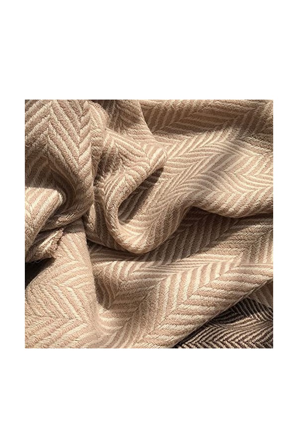 SISWIM Écharpe Chale Femme Écharpe en Laine exquise légère Luxueuse à la Mode Polyvalente Une pièce châle Grande Taille trico