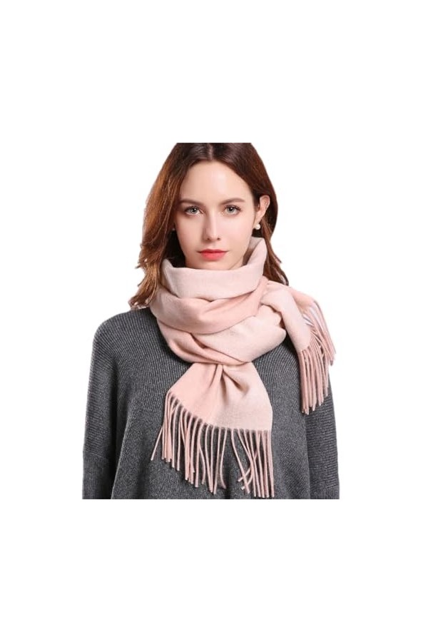 Hdhdeueh Foulard en laine pour femme - Doux et chaud - Solide, Couleur 4, taille unique