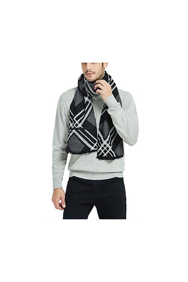 Écharpes De Couverture Dusb écharpe Chaude dhiver Unisexe De Coton De Couleur De Fièvre électrisante,Brown-22cmX180cm