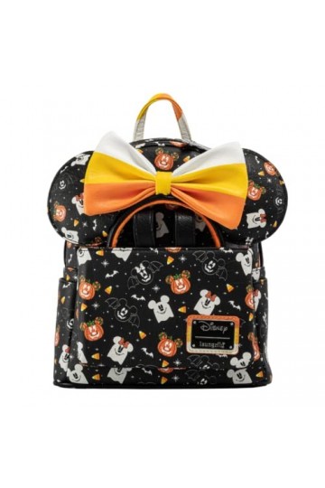 Loungefly Disney Mickey and Minnie Spooky Mice Adult Womens Double Strap Shoulder Bag Purse with Ears Headband