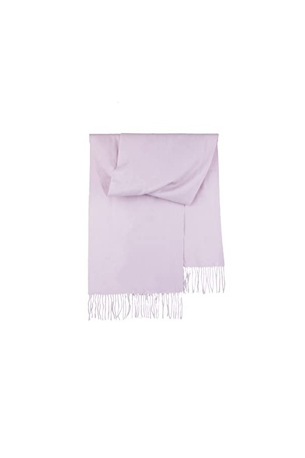 SEECOSY Écharpe pashmina 100 % pur cachemire - Écharpe classique chaude et douce, cadeau pour homme et femme, Rose pervenche