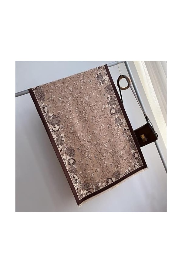 Femmes Hiver écharpe Cachemire Chaud épais châles enveloppes for Dame Mode Impression Pashmina Hijab Couverture étoles Floral