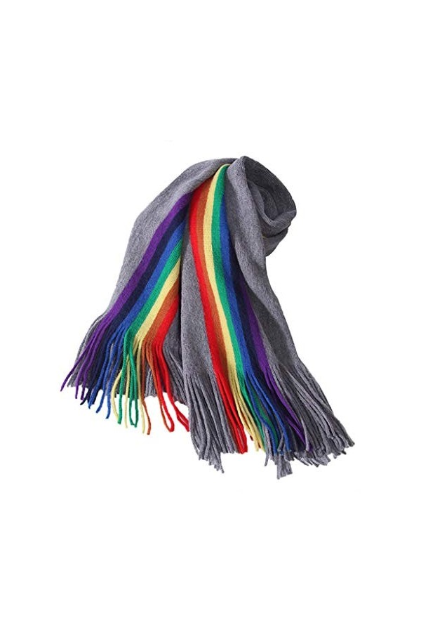 TWDYC Femmes Automne Hiver écharpe à Carreaux Cachemire tricoté épaissir Couverture Chaude Doux châles et enveloppes Pashmina