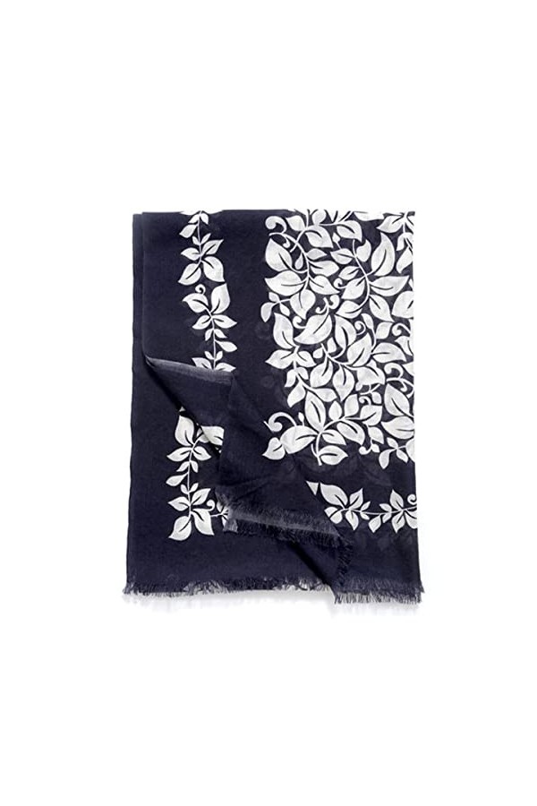 Foulard en Soie, Écharpes de Couverture pour Femmes Hiver Sensation Chaude Wraps Imprimé Floral Léger Écharpe Élégante Foular