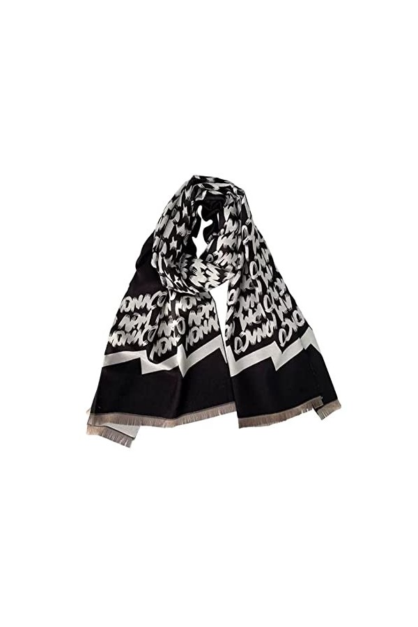 TAHALI Foulard Doux Châles Mode Lettre Jacquard Écharpe Grandes Femmes Automne et Hiver Cent Châle Toucher Doux Châle Châles 