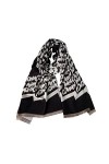 TAHALI Foulard Doux Châles Mode Lettre Jacquard Écharpe Grandes Femmes Automne et Hiver Cent Châle Toucher Doux Châle Châles 