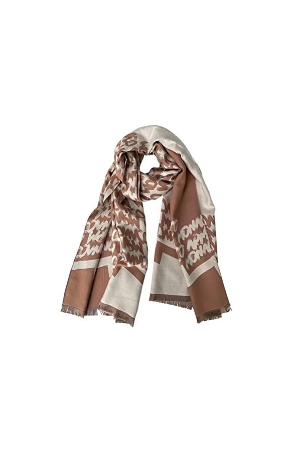 TAHALI Foulard Doux Châles Mode Lettre Jacquard Écharpe Grandes Femmes Automne et Hiver Cent Châle Toucher Doux Châle Châles 