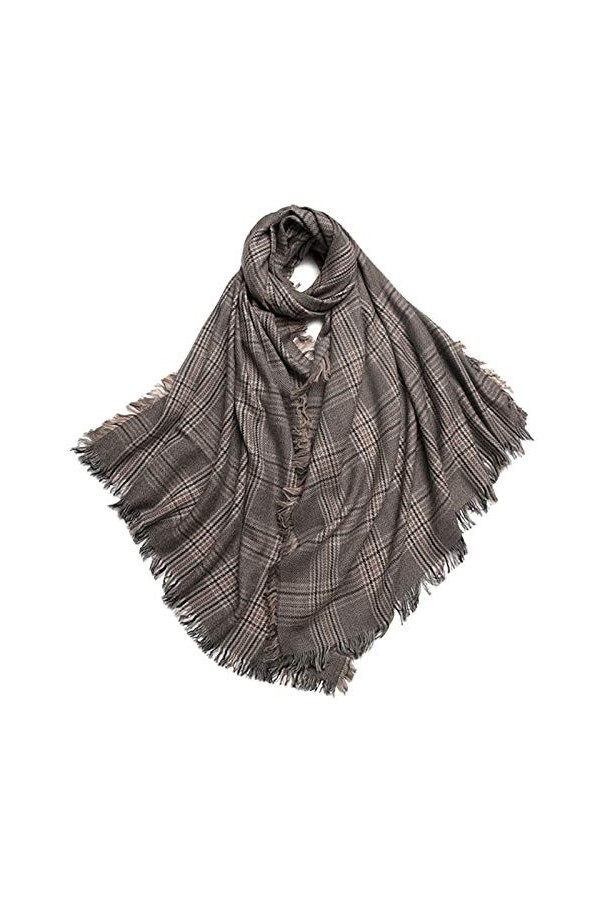 YLiansong-home Dames Écharpe Écharpe à Carreaux Britanniques et Longue châle Banche de Mode dautomne et dhiver pour Femmes 