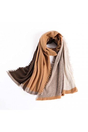 RILOOP Écharpe en Laine tricotée pour Dames Automne et Hiver Cadeau décharpe Chaude en Plein air Couleur : 1, Taille : 30cm