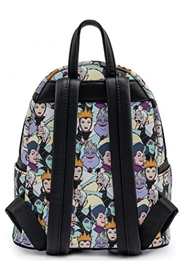 Loungefly Disney Villains Mini-Backpack Handbag Maleficent Cruella Ursula Print