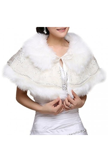 Insun - Pashmina - Femme - Ecru - Taille Unique