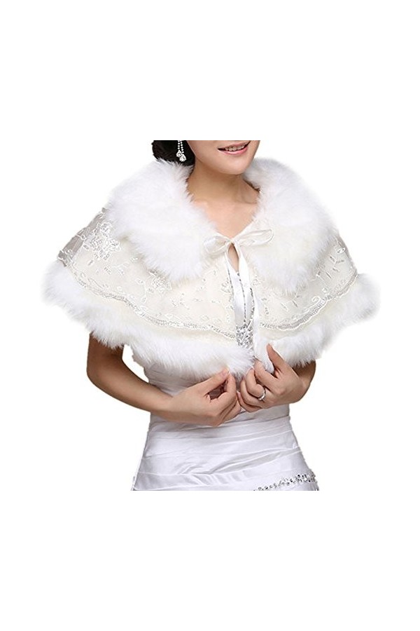 Insun - Pashmina - Femme - Ecru - Taille Unique