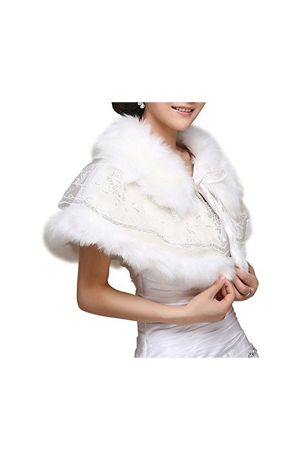 Insun - Pashmina - Femme - Ecru - Taille Unique