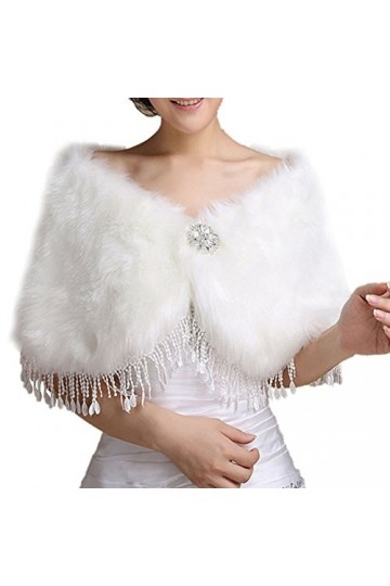 Insun - Pashmina - Femme - Ecru - Taille Unique