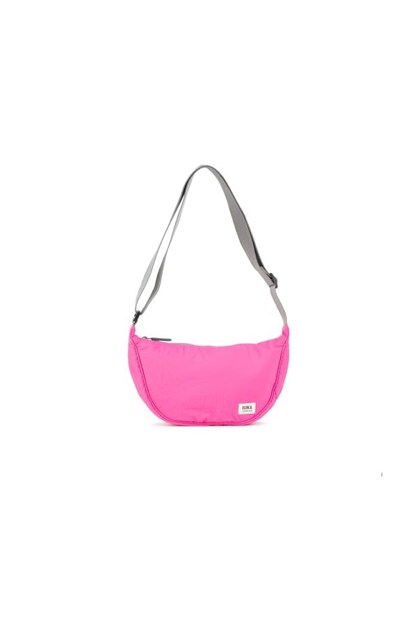 Roka London Farringdon Taslon Sac à bandoulière recyclé Rose vif, rose vif, One Size