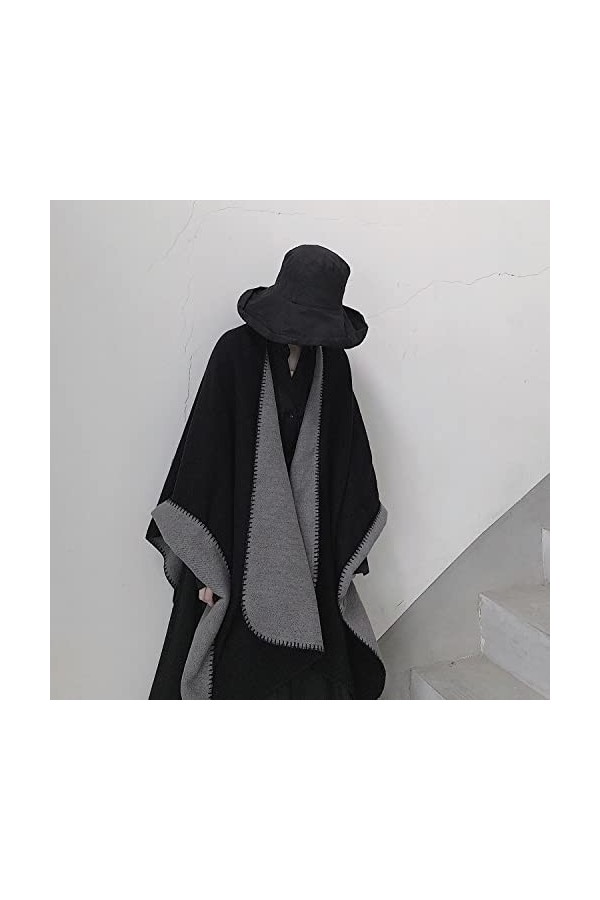 DAFLIN Echarpes Femme， Hiver Pashmina Femmes, Réminiscence Écharpes Chaudes Femme Vintage Tie Dye Écharpe Châle Face Poncho 