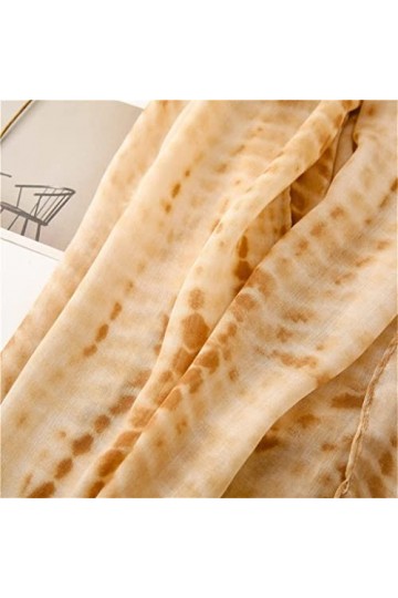 MIHOTA Châle ScarfFringe Viscose Châle Écharpe Lady Print Soft Wrap Pashmina Étole Color : A, Size : 180cm*90cm 