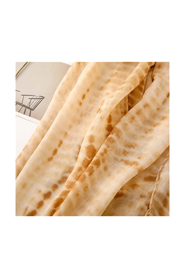 MIHOTA Châle ScarfFringe Viscose Châle Écharpe Lady Print Soft Wrap Pashmina Étole Color : A, Size : 180cm*90cm 