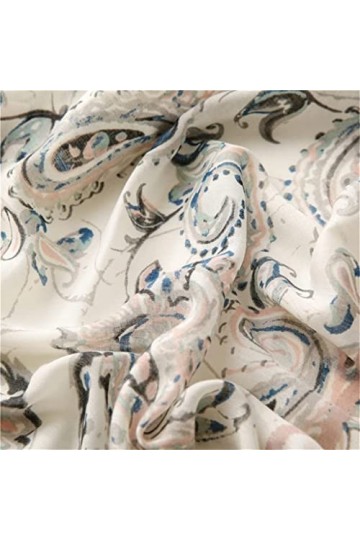 MIHOTA Châle ÉcharpeFemme Cajou Floral Tassel Viscose Châle Écharpe Lady Wrap Pashmina Stole 180 * 90Cm Color : A, Size : 18