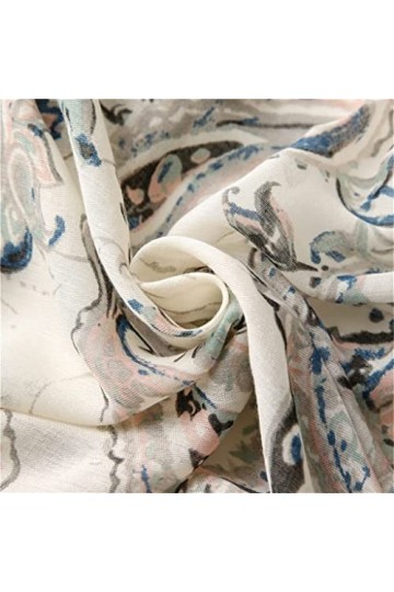 MIHOTA Châle ÉcharpeFemme Cajou Floral Tassel Viscose Châle Écharpe Lady Wrap Pashmina Stole 180 * 90Cm Color : A, Size : 18