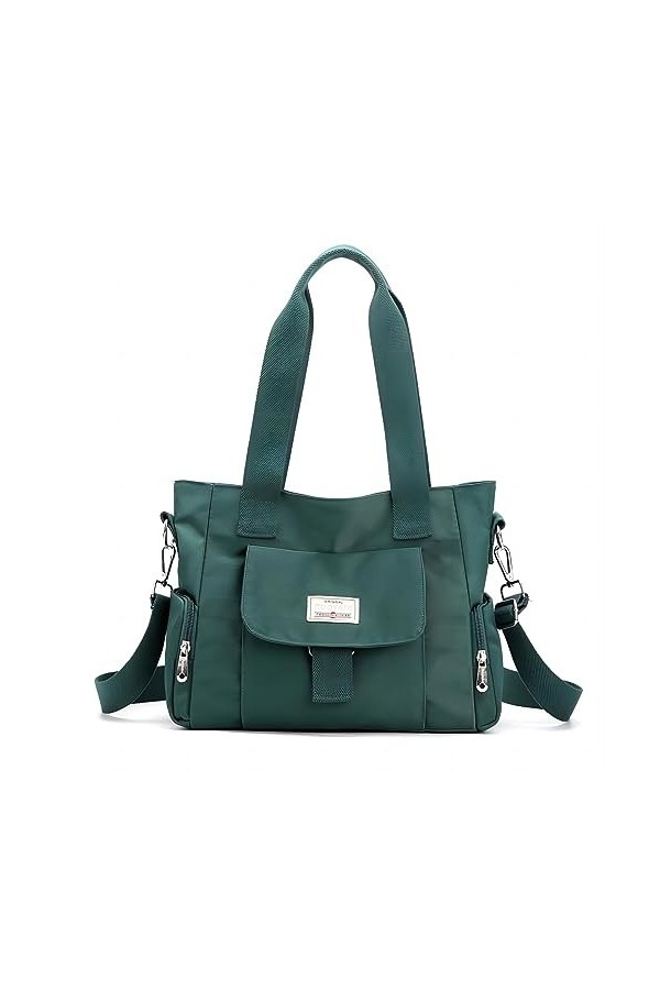 Haipky Sac fourre-tout pour femme, sac à bandoulière imperméable, sac à main décontracté, sac à main léger, plusieurs poches,