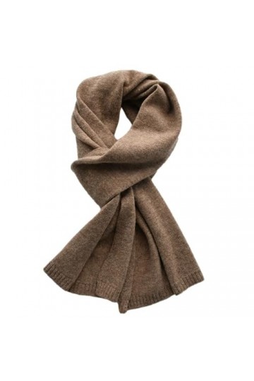 Foulards dhiver en laine pour femme - Écharpe tricotée solide - Unisexe - Chaude, Kaki9., Adults 155CM