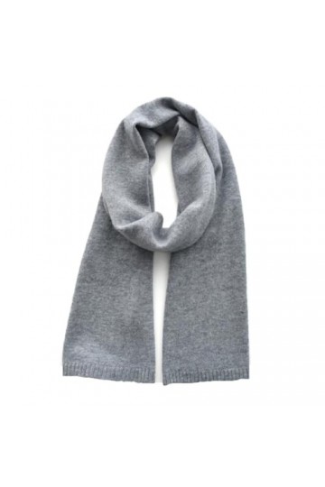 Écharpe en cachemire pour femme - Chaud - En tricot fin - Petit châle court en laine pour enfant, gris, Adults 155CM