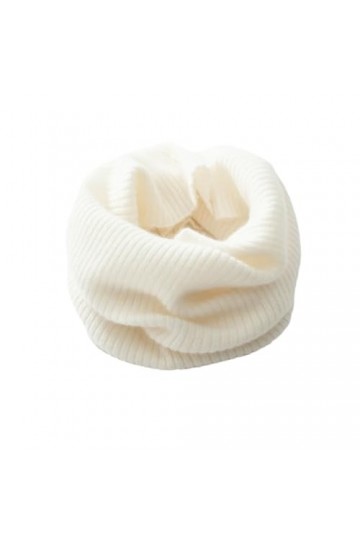 Écharpe en cachemire solide pour femme - 35 x 23 cm - Printemps, automne et hiver - Accessoires tricotés doux et chauds, blan