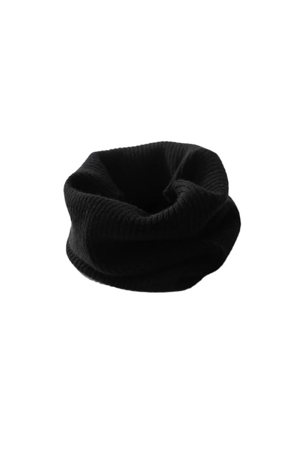 Écharpe en cachemire solide pour femme - 35 x 23 cm - Printemps, automne et hiver - Accessoires tricotés doux et chauds, blan