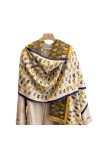 Bysonglezai Foulard Femme Echarpe Homme Châle Imitation Cachemire Écharpe Châles pour Femmes Hiver Épaississement Chaud Gland