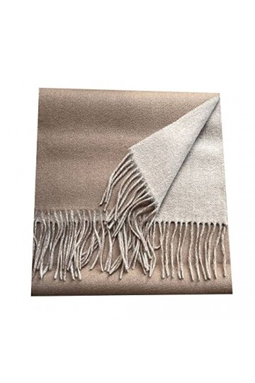 RFEGEF Foulard Femme,Dames Écharpes Et Châles Rétro Mode Camel Laine Gland Long Doux Hiver Foulards Grand Chaud Épais Décontr