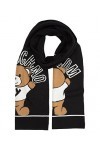 MOSCHINO femme Teddy bear écharpe en laine black