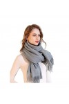 Echarpe Châle Foulard Etole Écharpe Femme Pashmina Châles Wraps Écharpe Écharpe De Couleur Unie Écharpe DHiver Écharpe Foula