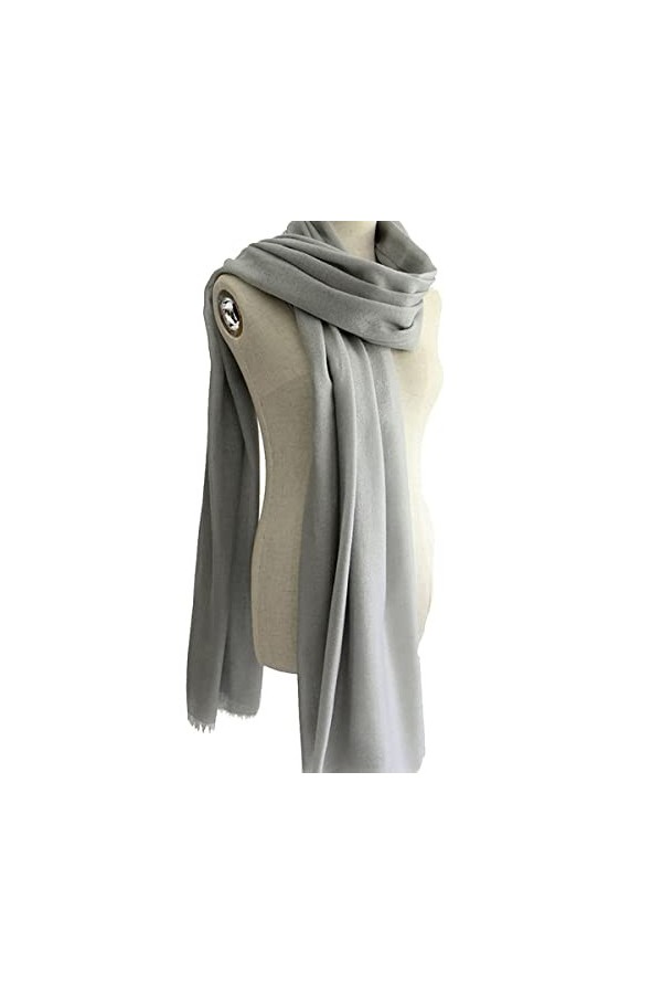 AGOUNOD Écharpes for Femmes Doux Pashmina Solide Couleur Châles et Wraps Réversible Long Grand Hiver Chaud Épais Dames Écharp