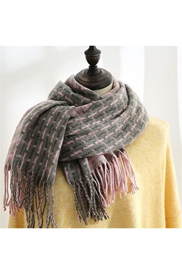 Tbkoly Écharpe châle à la Mode Écharpe Poncho, écharpe dhiver for Femme, écharpe châle for Femme, écharpe à Carreaux dhiver